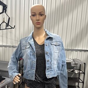 one 5 one Light Blue Jean Jacket